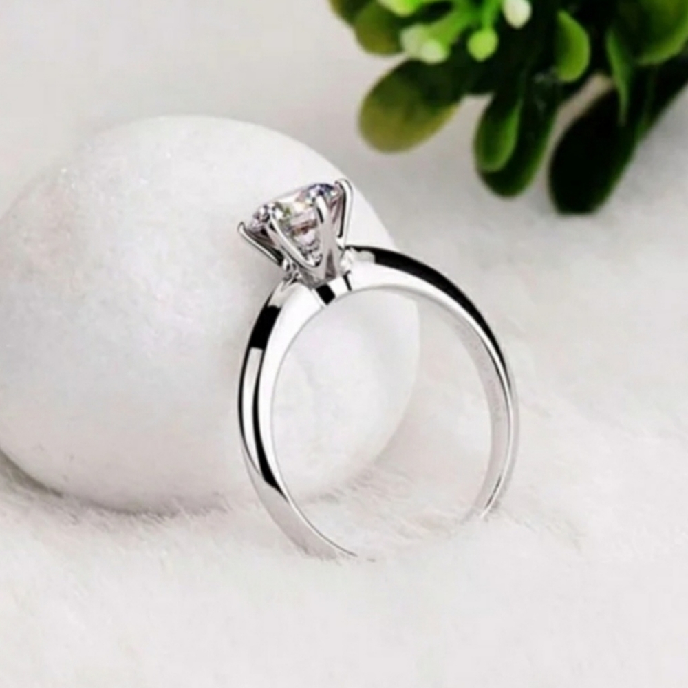 18KRGP White Gold  1ct Lab Diamond Ring